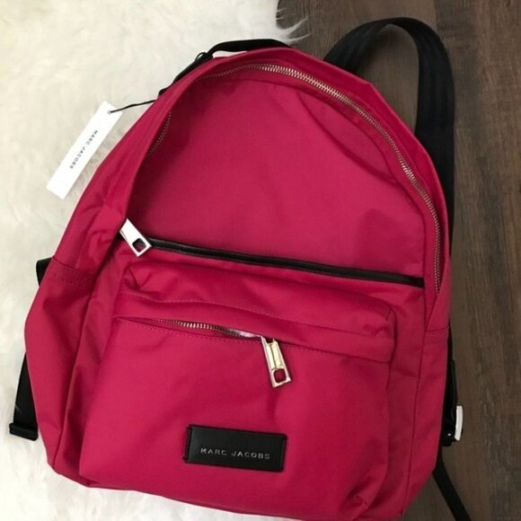 Marc Jacobs Medium-Large Nylon Backpack NWT Carnation - Picture 2 of 7